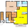 Breezy　House 1LDKの間取り