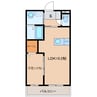 W residence 1LDKの間取り