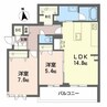 Ｅレジデンス八幡 2LDKの間取り