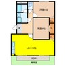 サンライズヴィラ 2LDKの間取り
