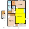 プラーノ川瀬　Ａ 2LDKの間取り