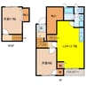 プラーノ川瀬　Ｂ 2LDKの間取り