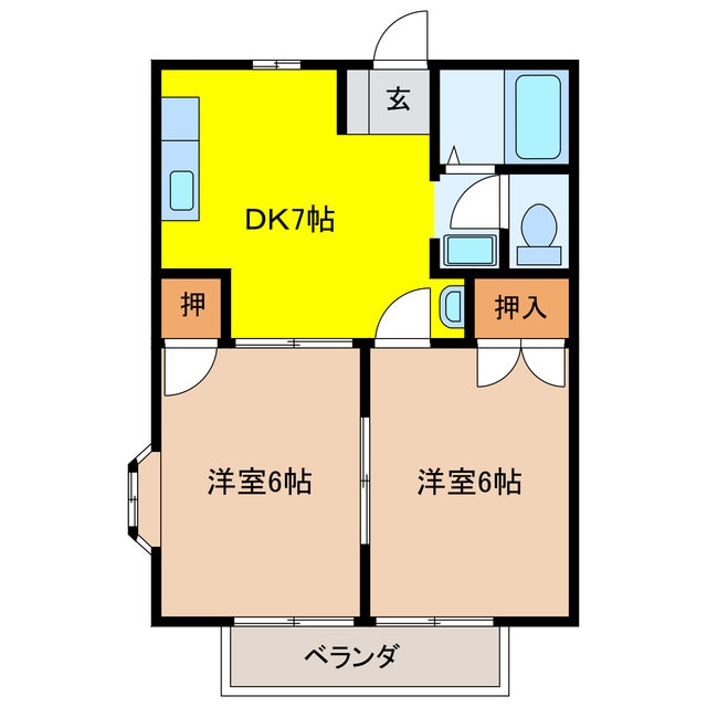 間取り図 ファインパークＢ