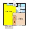 サンハイツ　Ａ 1LDKの間取り