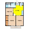 ロジュマンＢ（大垣市） 3DKの間取り