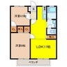サンシティ林セブンＡ 2LDKの間取り