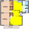 コーポゴトウフローラⅡ 2LDKの間取り