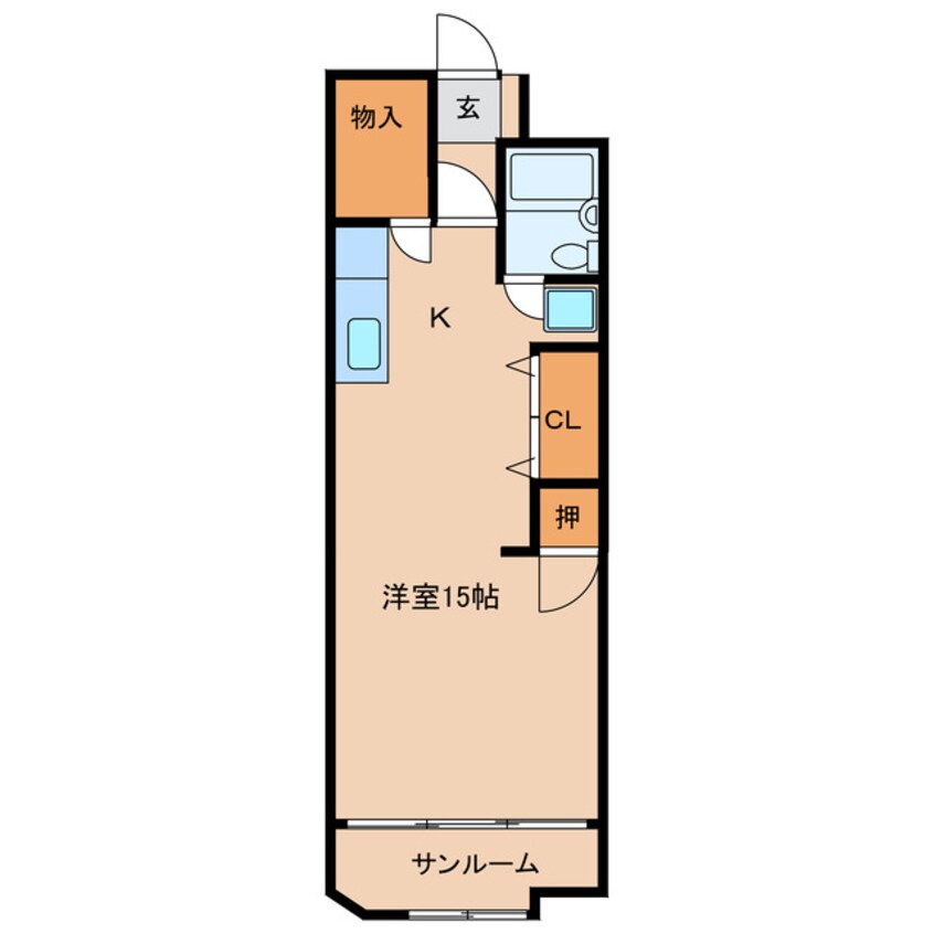 間取図 緑園第三サンコーポ