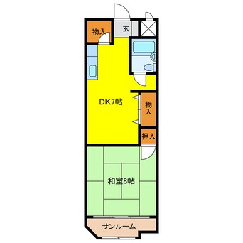 間取図 緑園第三サンコーポ