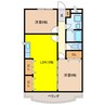 グリーンハイツ 2LDKの間取り