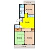 フローラルハイツ 3DKの間取り
