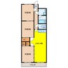 ベルメゾン若森 3LDKの間取り