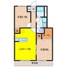 サニーヒルズＡ 2LDKの間取り