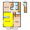 サニーヒルズＡ 2LDKの間取り