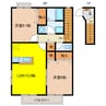 サニーヒルズＡ 2LDKの間取り