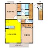 サニーヒルズＡ 2LDKの間取り