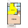 コーポラス林町 1DKの間取り
