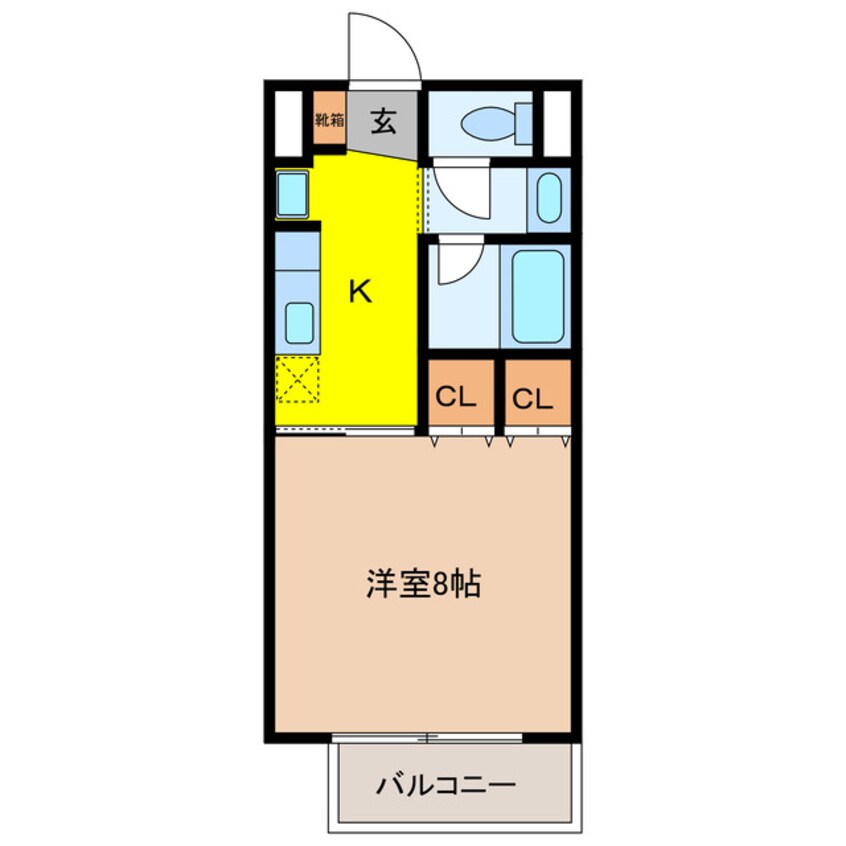 間取図 レスパスドルポⅡ