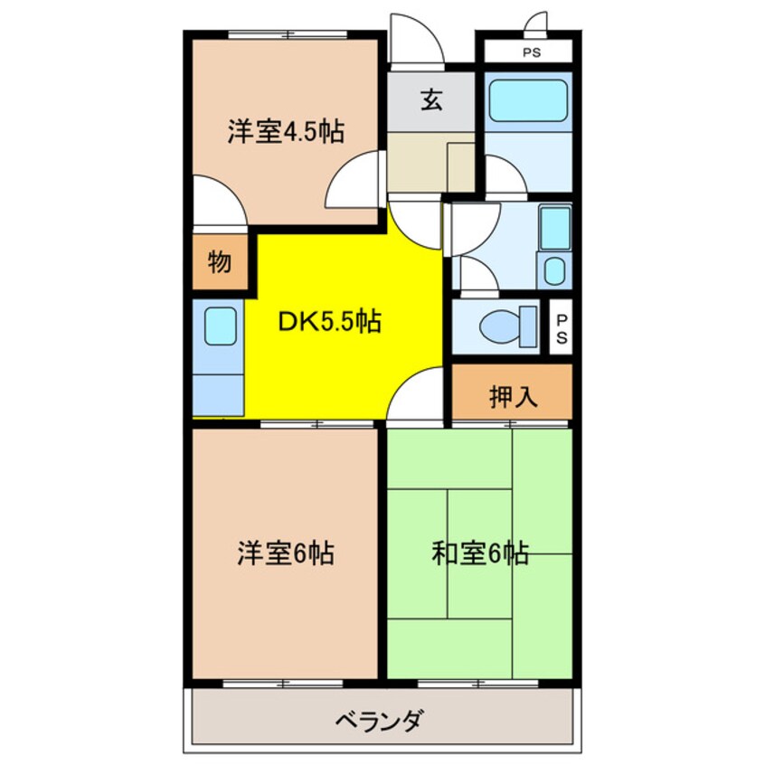 間取図 めぞんわたなべ