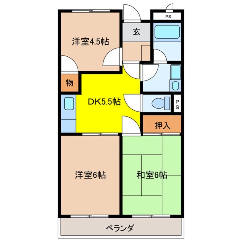 間取図 めぞんわたなべ