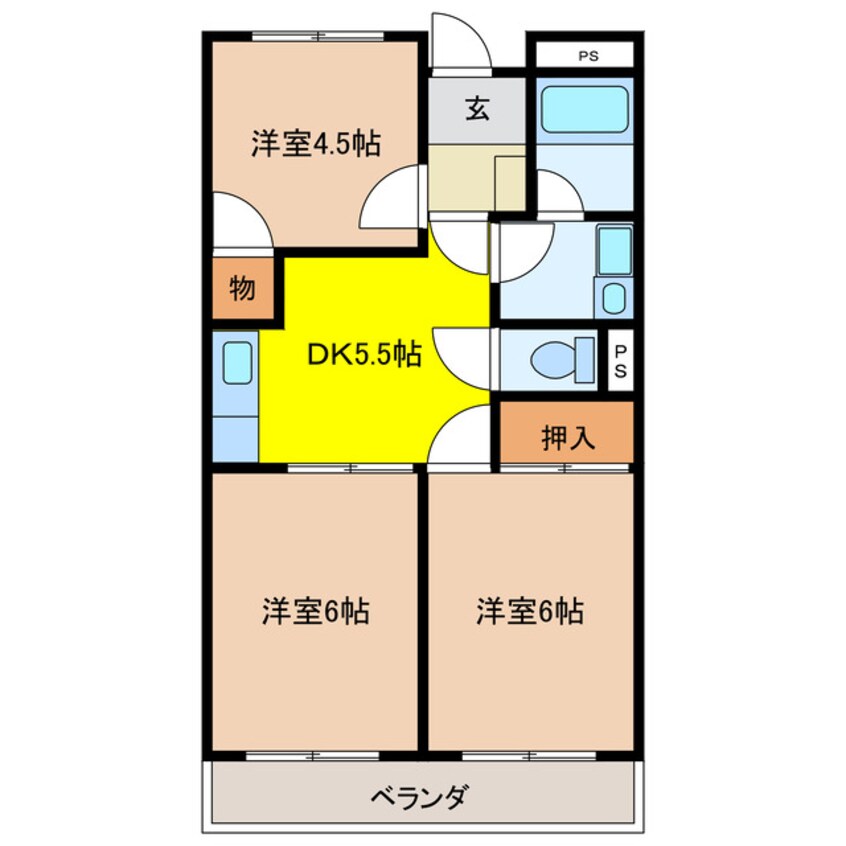 間取図 めぞんわたなべ