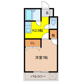 間取図 コーポミウラⅡ