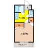 コーポミウラⅡ 1Kの間取り