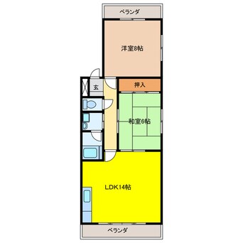 間取図 第二細川マンション