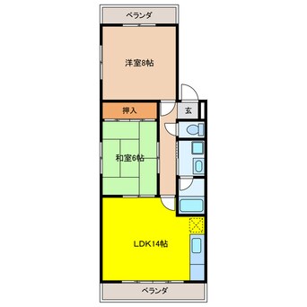 間取図 第二細川マンション