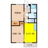 ウイング　Ｂ 2DKの間取り