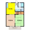 パナハイツ金森 2DKの間取り