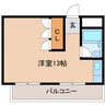 あおやぎハイム６号館 1Rの間取り