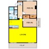 栄光ビル 2LDKの間取り