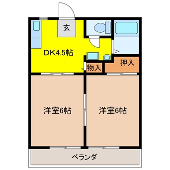 間取図 エスポワールⅡ