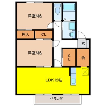 間取図 アネックス華ブラウン