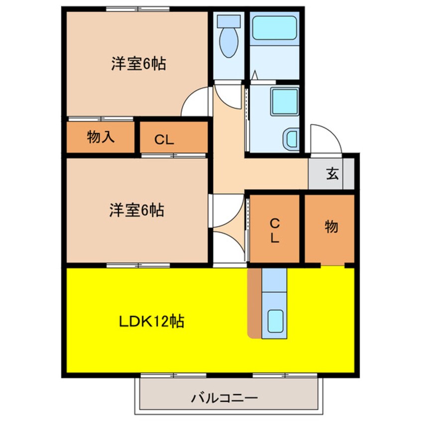 間取図 アネックス華ブラウン