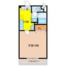 ルミネス1番館 1Kの間取り