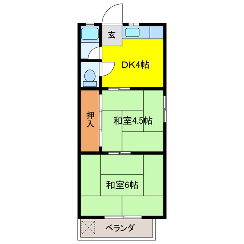 間取図 コーポちほ