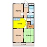 フォレストハイム２１ 3DKの間取り