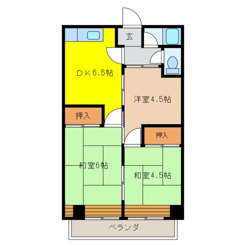 間取図 ハイネス種田