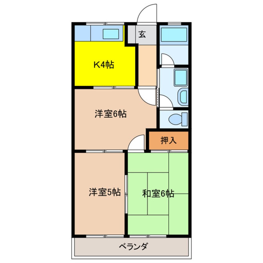 間取図 メゾンブランシェヨシダ　Ａ