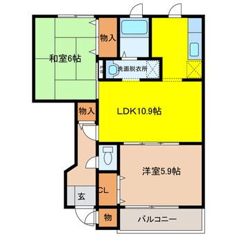 間取図 Ｌｉｏｎ柊Ｂ