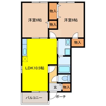 間取図 グリーンピースＡ