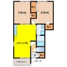 グリーンピースＡ 2LDKの間取り