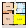 アイリスⅠ（本今） 2DKの間取り