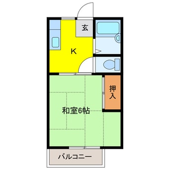 間取図 パナコーポ荒木Ｃ