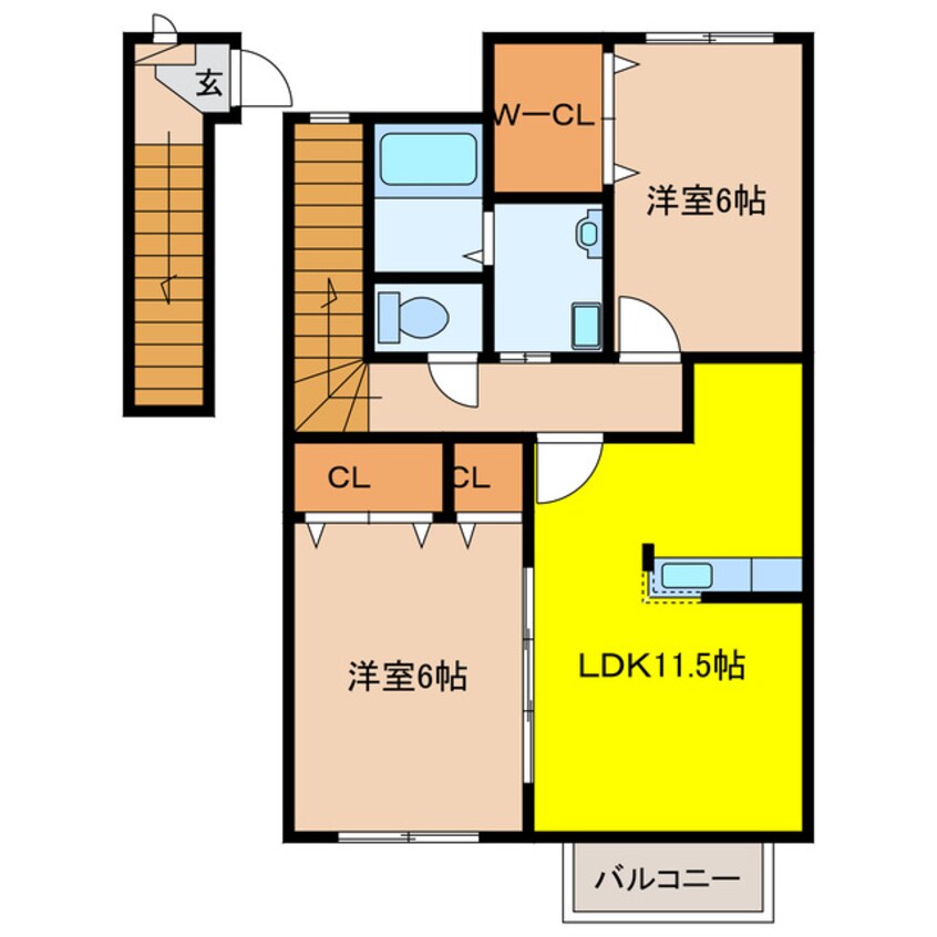 間取図 エルパレスＢ