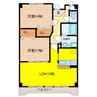 グランシエル 2LDKの間取り