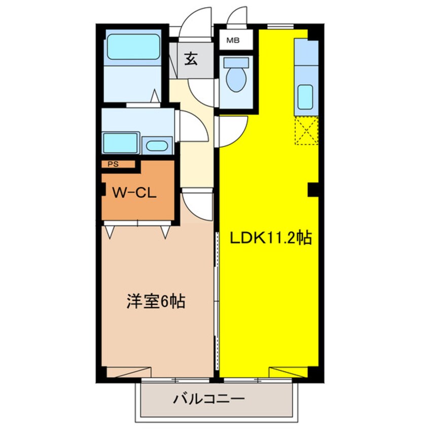 間取図 アヴニール川瀬