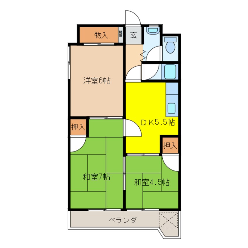 間取図 入山ビル